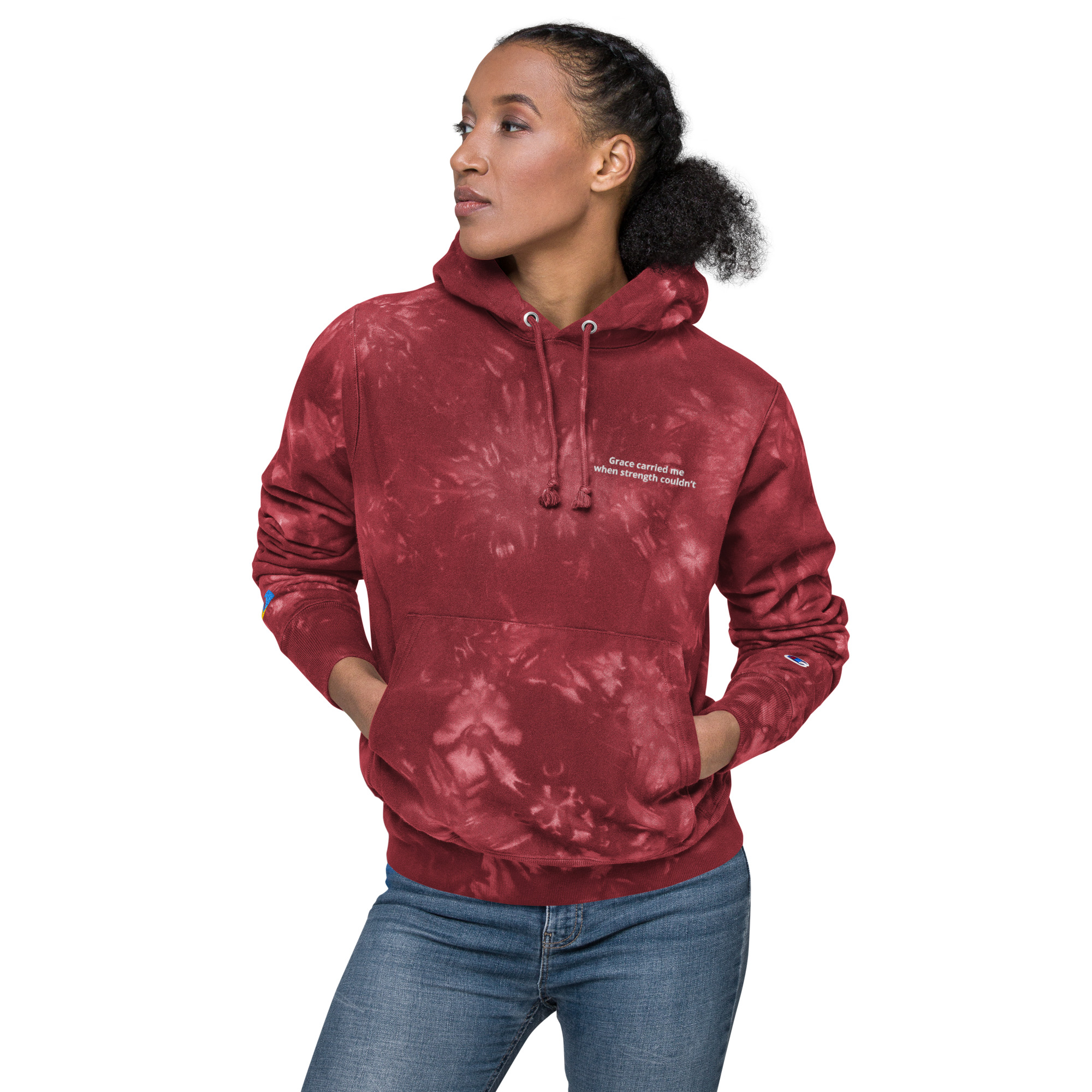 Unisex Champion tie-dye hoodie - Image 14